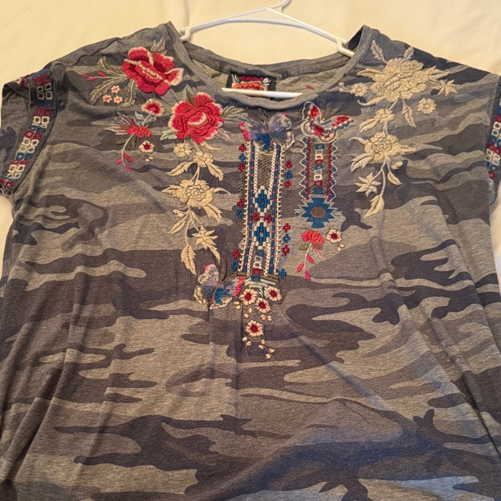 Johnny Was Floral Embroidered Patch